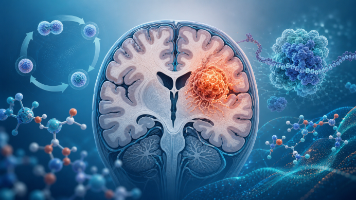 Illusztráció a glioma gyógyszeres kezelésének kutatásáról