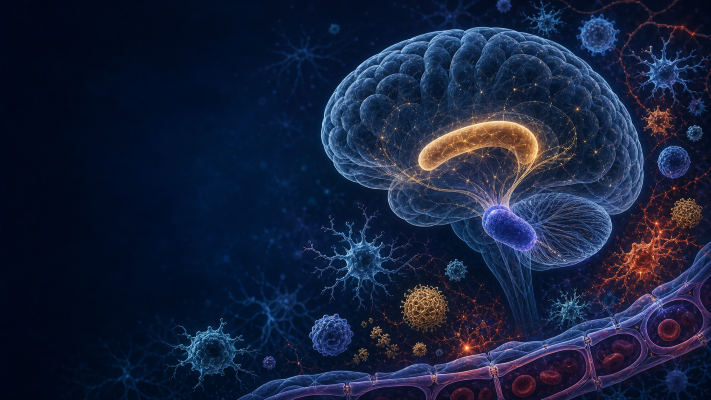 Neuroinflammáció illusztrálása 