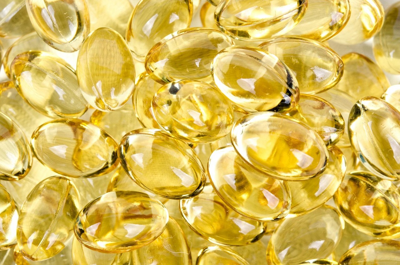 D-vitamin kapszulák közelről