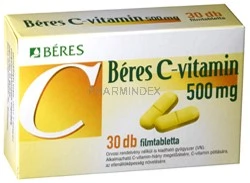 BÉRES C-vitamin 500 mg filmtabletta