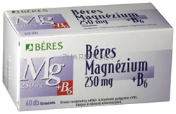 BÉRES MAGNÉZIUM 250 mg + B6 filmtabletta