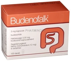 BUDENOFALK 3 mg gyomornedv-ellenálló kemény kapszula