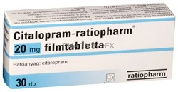 CITALOPRAM-TEVA 20 mg filmtabletta