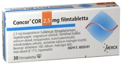 CONCOR COR 2,5 mg filmtabletta