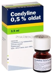 CONDYLINE 5 mg/ml külsőleges oldat