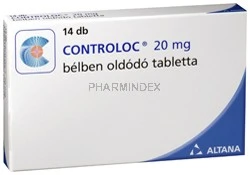 CONTROLOC 20 mg gyomornedv-ellenálló tabletta