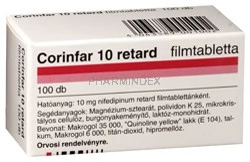 CORINFAR 10 mg retard filmtabletta