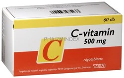 C-VITAMIN TEVA 500 mg rágótabletta