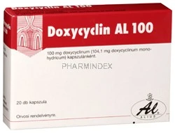 DOXYCYCLIN AL 100 mg kemény kapszula
