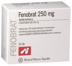 FENOBRAT 250 mg retard kemény kapszula