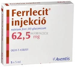 FERRLECIT 12,5 mg/ml oldatos injekció