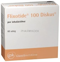 FLIXOTIDE DISKUS 100 µg/adag adagolt inhalációs por