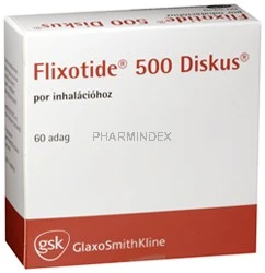 FLIXOTIDE DISKUS 500 µg/adag adagolt inhalációs por