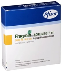 FRAGMIN 5000 NE/0,2 ml oldatos injekció előretöltött fecskendőben