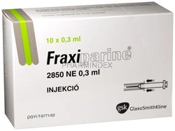 FRAXIPARINE 2850 NE/0,3 ml oldatos injekció előretöltött fecskendőben