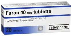FUROSEMID-RATIOPHARM 40 mg tabletta