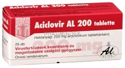 ACICLOVIR AL 200 mg tabletta