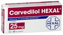 CARVEDILOL HEXAL 25 mg tabletta
