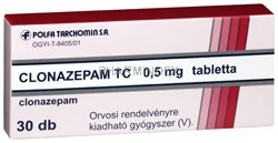 CLONAZEPAM TARCHOMIN 0,5 mg tabletta