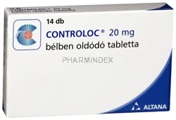 CONTROLOC 20 mg gyomornedv-ellenálló tabletta