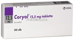 CARVEDILOL HEXAL 6,25 mg tabletta - Gyógyszerkereső - Háeletrevalogyerek.hu