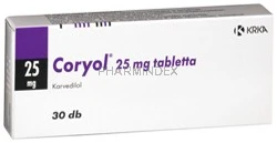 CORYOL 25 mg tabletta
