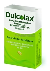 DULCOLAX 5 mg gyomornedv-ellenálló bevont tabletta