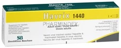HAVRIX 1440 szuszpenziós injekció előretöltött fecskendőben