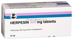 HERPESIN 400 mg tabletta