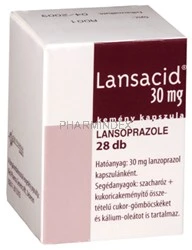 LANSACID 30 mg gyomornedv-ellenálló kemény kapszula