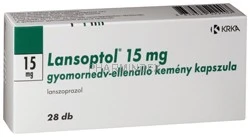 LANSOPTOL 15 mg gyomornedv-ellenálló kemény kapszula