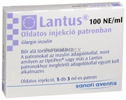 LANTUS SoloStar 100 egység/ml oldatos injekció előretöltött injekciós tollban