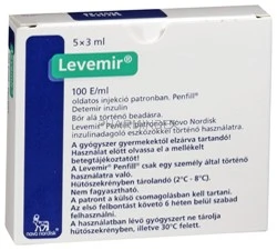 LEVEMIR PENFILL 100 egység/ml oldatos injekció patronban