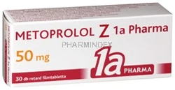 METOPROLOL Z 1A PHARMA 50 mg retard tabletta