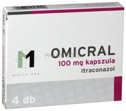 OMICRAL 100 mg kemény kapszula