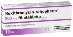 ROXITHROMYCIN-RATIOPHARM 300 mg filmtabletta