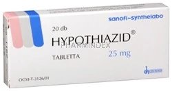 Hydrochlorothiazide tartalmú gyógyszerek