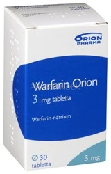 WARFARIN ORION 3 mg tabletta