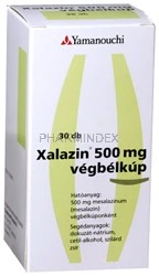 XALAZIN 500 mg végbélkúp