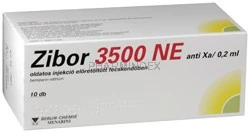 ZIBOR 3500 NE anti Xa/0,2 ml oldatos injekció előretöltött fecskendőben