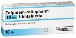 ZOLPIDEM-RATIOPHARM 10 mg filmtabletta