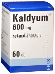 KALDYUM 600 mg retard kemény kapszula