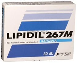 LIPIDIL 267 mg kemény kapszula