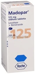 MADOPAR 100 mg/25 mg diszpergálódó tabletta