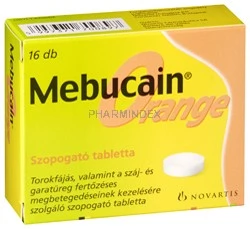 MEBUCAIN ORANGE szopogató tabletta