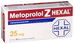METOPROLOL Z HEXAL 25 mg retard tabletta