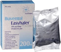 BUVENTOL EASYHALER 200 µg/adag inhalációs por