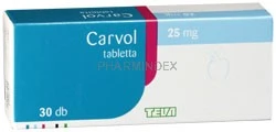 CARVOL 25 mg tabletta