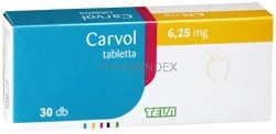 CARVOL 6,25 mg tabletta