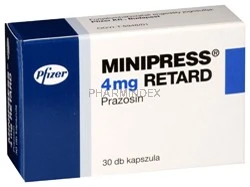 MINIPRESS 4 mg retard kemény kapszula